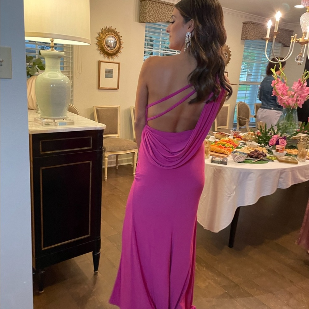 Mac Duggal One Shoulder Gown